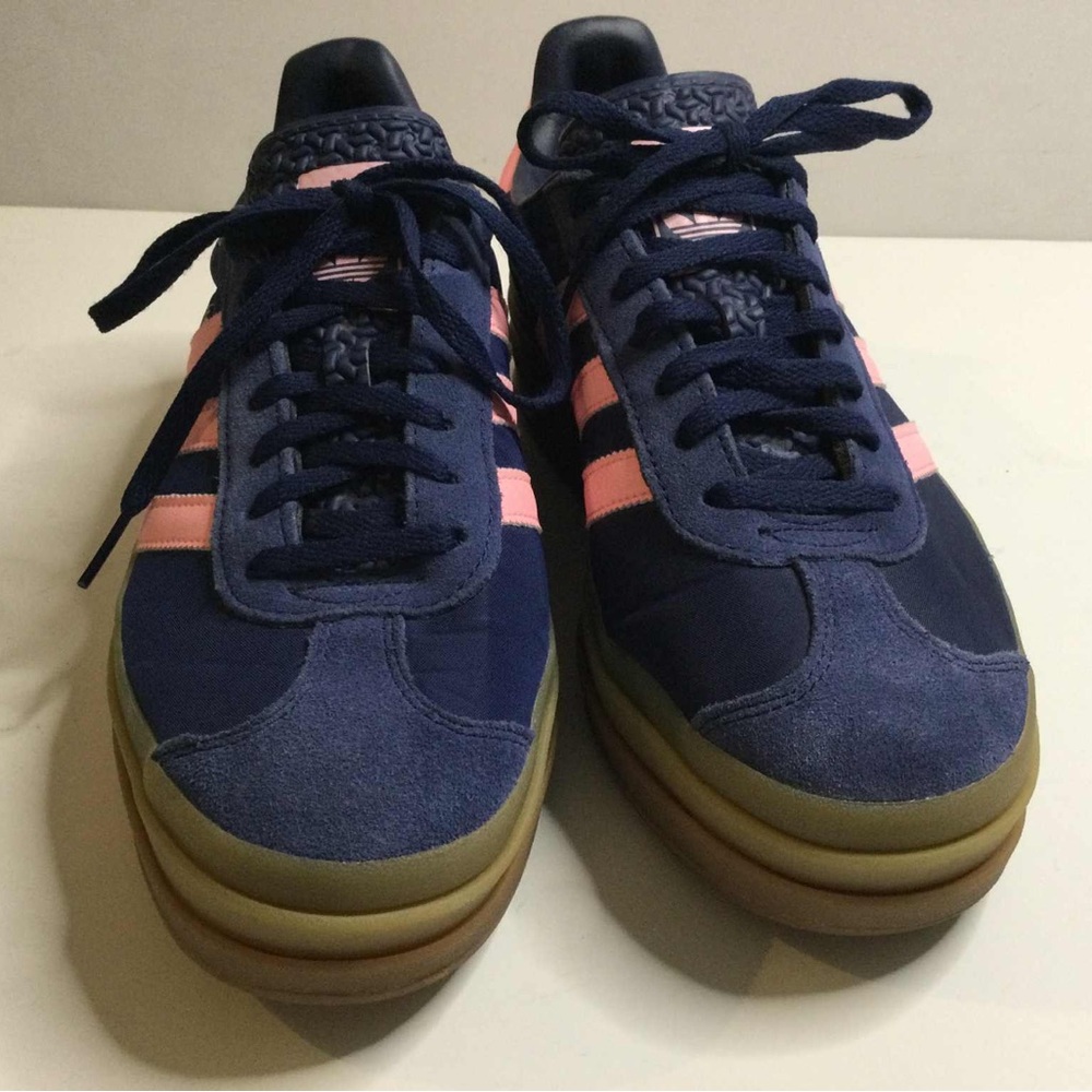 adidas Navy and Pink Women's Sneakers